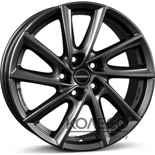 Borbet V W7 R17 PCD5x112 ET48.5 DIA66.5 ANTHR