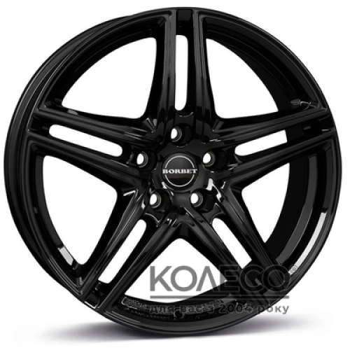 Borbet XR W7.5 R16 PCD5x112 ET40 DIA66.6 black glossy