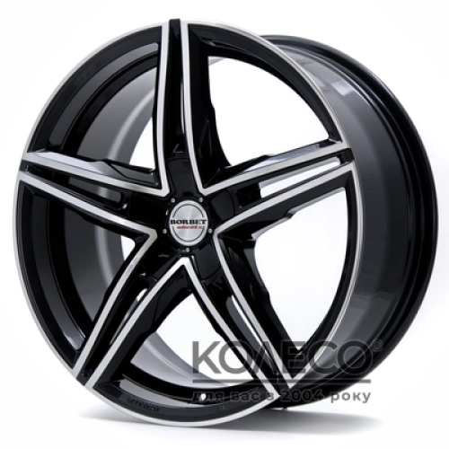 Borbet XRS W8.5 R19 PCD5x112 ET40 DIA72.6 gloss black polished