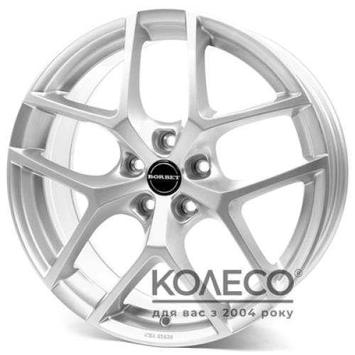 Borbet Y W7 R16 PCD5x112 ET49 DIA66.5 crystal silver
