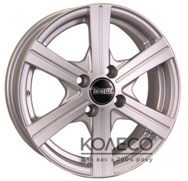 Tech Line TL414 W5.5 R14 PCD4x100 ET43 DIA67.1 silver