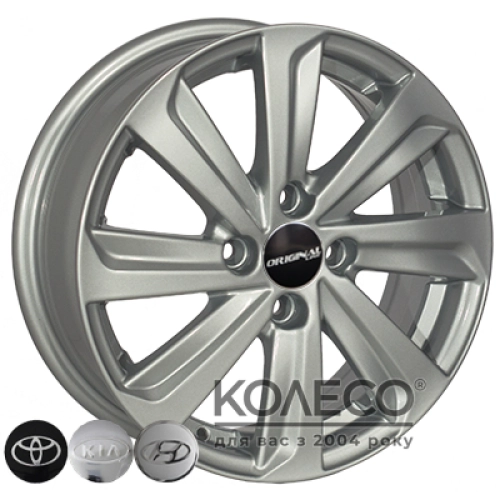 ZW BK736 W5.5 R14 PCD4x100 ET35 DIA67.1 silver
