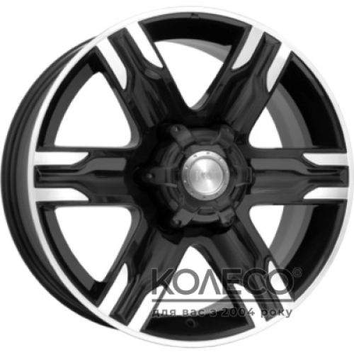 КиК Риальто W8 R17 PCD6x139.7 ET30 DIA106.1 алмаз черный