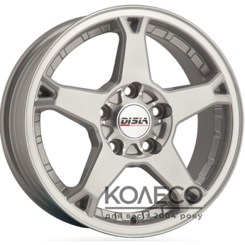 Disla Rapide W6.5 R15 PCD5x112 ET35 DIA57.1 Silver Diamond