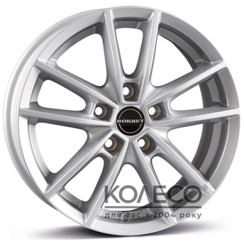 Borbet W W8 R18 PCD5x114.3 ET50 DIA72.6 crystal silver