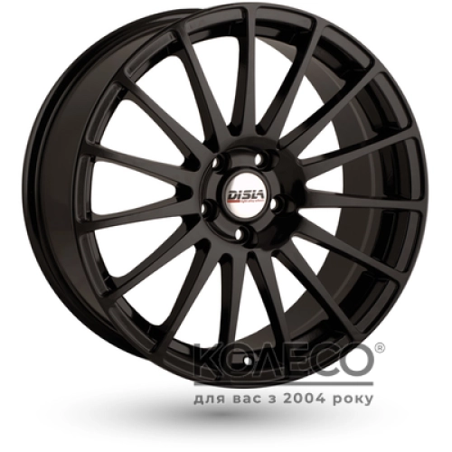 Disla Turismo W7.5 R17 PCD5x114.3 ET45 DIA67.1 black