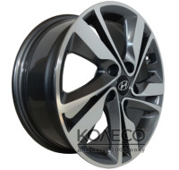Диски Replica Hyundai HY141 W7 R17 PCD5x114.3 ET52 DIA67.1 GMF