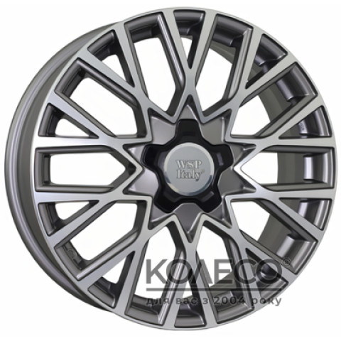 WSP Italy Fiat (W168) Gran Sasso W7 R18 PCD5x110 ET40 DIA65.1 matt gun metal polished