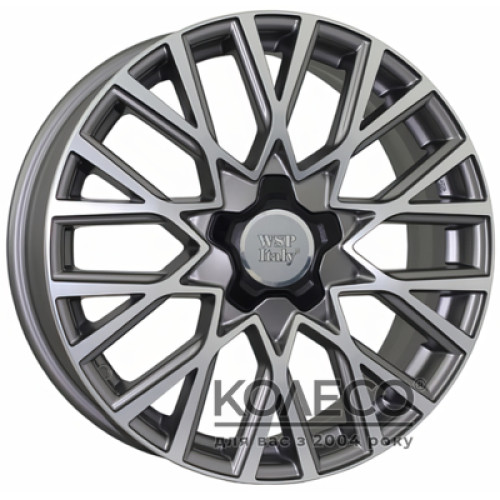 WSP Italy Fiat (W168) Gran Sasso W7 R18 PCD5x110 ET40 DIA65.1 matt gun metal polished