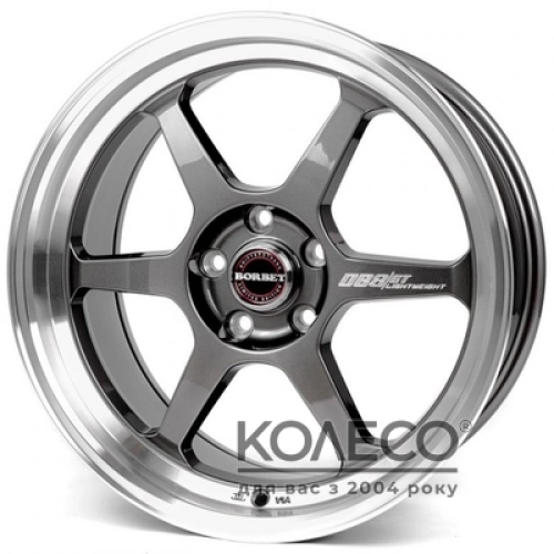 Borbet DB8GT W8.5 R18 PCD5x112 ET35 DIA72.6 graphite rim polished