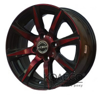 Диски Hi-Tech MKF 705 W6.5 R15 PCD4x108 ET40 DIA67.1 Gloss Red