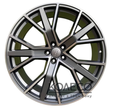 Replica Audi A5348 W9 R21 PCD5x112 ET35 DIA66.6 GGrayMF