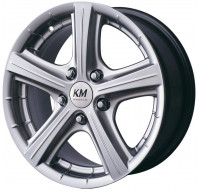Kormetal KM 245 Tornado W6.5 R15 PCD5x100 ET37 DIA67.1 silver