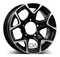 Диски GMP Italia SJ15 W5.5 R15 PCD5x139.7 ET5 DIA108.1 black polished