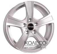 Диски Tech Line TL539 W6 R15 PCD5x114.3 ET38 DIA67.1 silver
