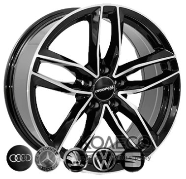 Zorat Wheels BK690 W7.5 R17 PCD5x112 ET38 DIA66.6 Black