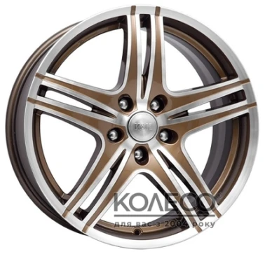 КиК Омаха W8 R18 PCD5x114.3 ET45 DIA67.1 алмаз брасс