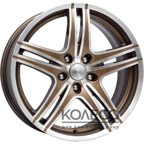 КиК Омаха W8 R18 PCD5x114.3 ET45 DIA67.1 алмаз брасс