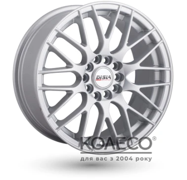 Disla Bayern W7.5 R17 PCD5x112 ET45 DIA66.6 silver