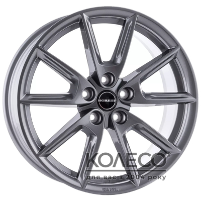 Borbet LX18 R18 W8 PCD5x112 ET44 DIA57.1 gloss grey