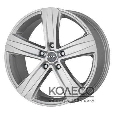 Mak Stone 5 R18 W7.5 PCD5x120 ET50 DIA65.1 silver