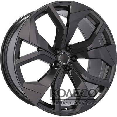 Racing line B1637 R22 W10 PCD5x112 ET21 DIA66.6 BL