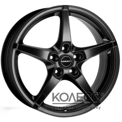 Borbet FS R16 W7 PCD5x112 ET38 DIA72.6 black matt