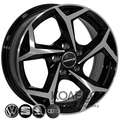 Replica Volkswagen (BK5340) R15 W6 PCD5x108 ET37 DIA65.1 BP