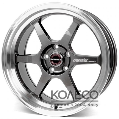 Borbet DB8GT R18 W8.5 PCD5x112 ET35 DIA72.6 graphite rim polished