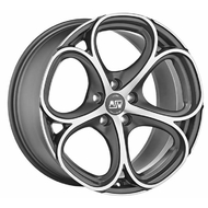 MSW 82 W8 R18 PCD5x108 ET50 DIA63.4 matt gun metal full polished