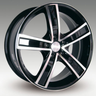 Racing Wheels H-412 W6.5 R15 PCD5x105 ET39 DIA56.6 BKFP